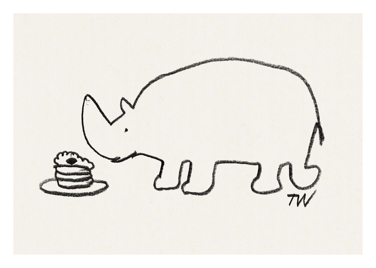 The rhinoceros that didn't know if it liked cake