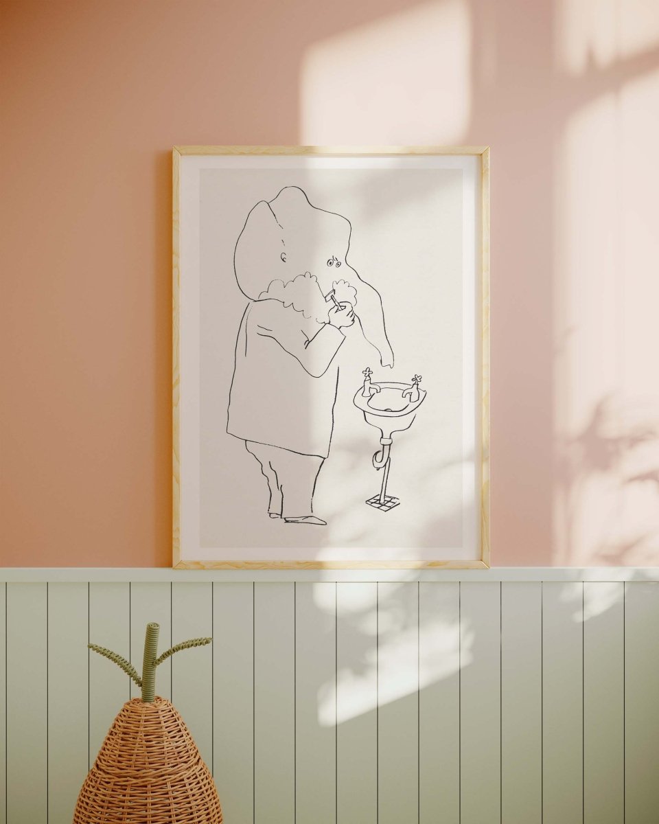 The Elephant Shaves